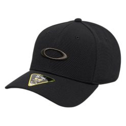 Czapka z daszkiem Oakley Tincan Remix. Czarne czapki damskie Oakley, bez wzorów, klasyczne. Za 191.50 zł.