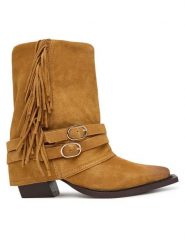 Steve Madden Kowbojki Hadly 11005190 Brązowy. Brązowe botki damskie Steve Madden, bez wzorów, ze skóry, bez obcasa, na słupku, bez zapięcia. Za 1,029.00 zł.