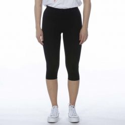 Legginsy Deha 3/4 Czarne Damskie. Czarne legginsy damskie Deha, bez wzorów, z bawełny. Za 211.99 zł.