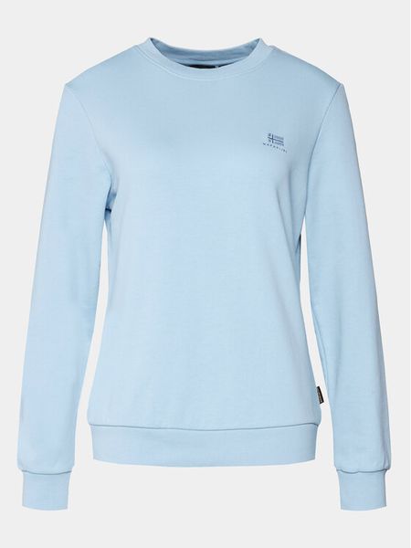 Napapijri Bluza B-Nina NP0A4H85 Błękitny Regular Fit. Niebieskie bluzy damskie Napapijri, m, bez wzorów, z bawełny, bez ramiączek, bez kaptura. Za 199.99 zł.