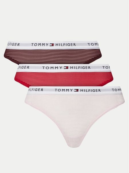 Tommy Hilfiger Komplet stringów UW0UW05532 Kolorowy. Majtki damskie Tommy Hilfiger, z syntetyku. Za 109.99 zł.