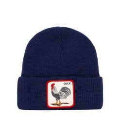 Czapka Beanie Morning Call Niebieski - 107-0058-NVY. Niebieskie czapki damskie Goorin Bros, bez wzorów, z wełny. Za 280.80 zł.
