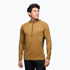 Bluza trekkingowa męska Black Diamond Alpenglow Pro Hoody. Brązowe bluzy męskie Black Diamond, m, bez wzorów, sportowe, bez ramiączek, bez kaptura. Za 339.99 zł.