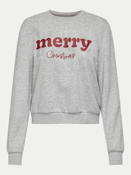 ONLY Bluza Nora 15331079 Szary Regular Fit. Szare bluzy damskie ONLY, xs, bez wzorów, z bawełny, bez ramiączek, bez kaptura. Za 69.99 zł.