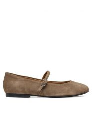 Geox Baleriny D New Palmaria D664JA 21 C6029 Brązowy. Brązowe balerinki damskie Geox, bez wzorów, ze skóry, bez obcasa, bez zapięcia. Za 449.99 zł.