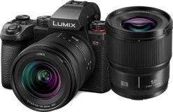 Aparat Panasonic Lumix S5 II + S 20-60 mm f/3.5-5.6 + S 50 mm f/1.8 (DC-S5M2WE). Aparaty bezlusterkowce PANASONIC. Za 10,947.26 zł.