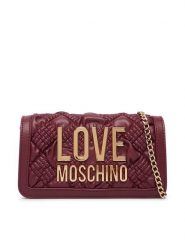LOVE MOSCHINO Torebka JC5603PP1PL1055A Bordowy. Czerwone torebki do ręki damskie Love Moschino, bez wzorów, ze skóry, bez dodatków. Za 669.99 zł.