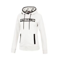 Bluza damska Pitbull z kapturem Georgia. Białe bluzy damskie PITBULL, xs, bez wzorów, sportowe, bez ramiączek, z kapturem. Za 219.00 zł.