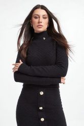 Sweter damski dzianinowy BABYLON. Swetry nierozpinane damskie Babylon, bez wzorów, z dzianiny, bez kołnierzyka, bez ramiączek. W wyprzedaży za 736.47 zł.