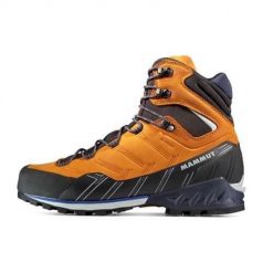 Buty trekkingowe męskie Mammut Kento Advanced High Gtx. Brązowe trekkingi męskie Mammut, z materiału, bez zapięcia. W wyprzedaży za 1,441.45 zł.