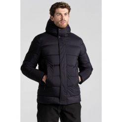 Kurtka z kapturem Craghoppers. Szare kurtki męskie Craghoppers, bez wzorów, z puchu, sportowe, z kapturem. W wyprzedaży za 700.50 zł.