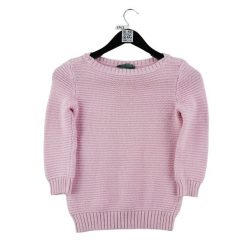 Sweter damski w kolorze różowym. Czerwone swetry nierozpinane damskie Ralph Lauren, l, bez wzorów, z dzianiny, eleganckie, bez kołnierzyka, bez ramiączek. Za 51.08 zł.