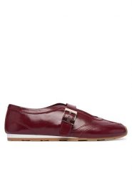 Tommy Hilfiger Baleriny Bella Ballet Mary Jane FW0FW09416 Bordowy. Czerwone balerinki damskie Tommy Hilfiger, bez wzorów, ze skóry, bez obcasa, bez zapięcia. Za 449.99 zł.