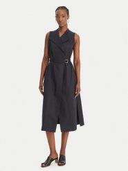 BOSS Sukienka codzienna Dimosa2 50557446 Granatowy Regular Fit. Niebieskie sukienki damskie Boss, na co dzień, bez wzorów, z bawełny, bez kołnierzyka, bez ramiączek, proste. Za 1,649.00 zł.