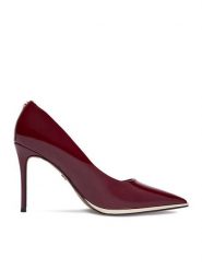 Nine West Szpilki CEO-SH2124 01 Bordowy. Czerwone szpilki damskie Nine West, bez wzorów, ze skóry, bez obcasa, na szpilce, bez zapięcia. Za 249.99 zł.