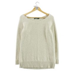 Second life - Damski beżowy sweter - Jak nowy. Brązowe swetry nierozpinane damskie Ralph Lauren, bez wzorów, sportowe, bez kołnierzyka, bez ramiączek. Za 135.32 zł.