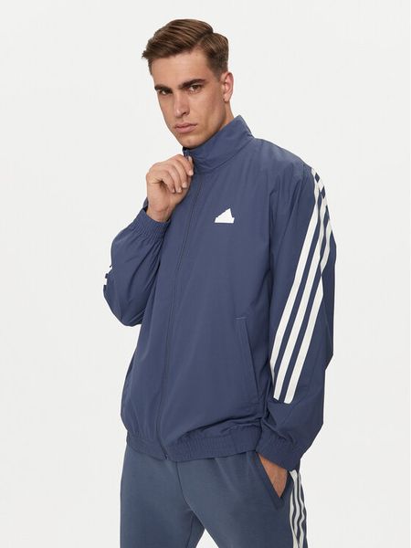 Adidas Bluza Future Icons 3-Stripes IR9237 Niebieski Loose Fit. Niebieskie bluzy męskie Adidas, m, bez wzorów, z syntetyku, bez ramiączek, bez kaptura. Za 219.99 zł.