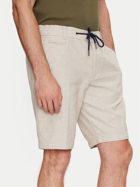 Bugatti Szorty materiałowe 4029 56419A Beżowy Regular Fit. Brązowe szorty męskie Bugatti, bez wzorów, z bawełny. Za 369.99 zł.