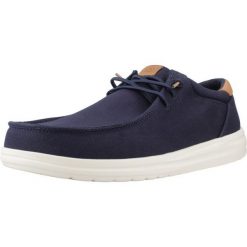 Buty HEY DUDE PAUL CANVAS Niebieski. Niebieskie buty zimowe męskie PRO BRANDS, bez wzorów, z tkaniny, bez obcasa, bez zapięcia. Za 333.99 zł.