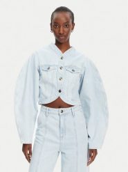 ROTATE Kurtka jeansowa 1138261468 Niebieski Relaxed Fit. Niebieskie kurtki damskie ROTATE, bez wzorów, z bawełny, bez kaptura. Za 629.99 zł.