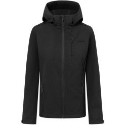 Damska kurtka z kapturem Viking Kerns. Czarne kurtki sportowe damskie Viking, bez wzorów, bez ramiączek, z kapturem, trekkingowe. Za 299.90 zł.