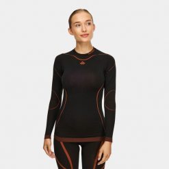 Bluza termoaktywna damska Alpinus Lillehammer. Czarne bluzy damskie Alpinus, s, bez wzorów, bez ramiączek, bez kaptura. Za 159.00 zł.