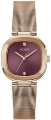 Zegarek damski Guess GW0768L3 CYRKONIE różowe złoto. Czerwone zegarki damskie Guess, złote. Za 739.00 zł.