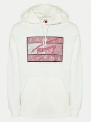 Tommy Jeans Bluza Dna Flag Twist DM0DM21100 Écru Regular Fit. Bluzy męskie Tommy Jeans, m, bez wzorów, z bawełny, bez ramiączek, bez kaptura. Za 249.99 zł.