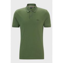 Koszulka Polo męska BOSS Pallas Open Green regular fit zielona (50468301-381). Zielone koszulki sportowe męskie Boss, m, bez wzorów, bez ramiączek. Za 249.00 zł.