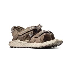 Damskie sandały turystyczne Columbia KONOS HIKER 2-STRAP 2121311252. Brązowe sandały damskie Columbia, bez wzorów, z gumy, z okrągłym noskiem, bez obcasa, bez zapięcia. Za 239.00 zł.