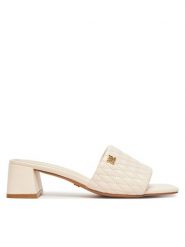 Nine West Klapki S4S96897-01 Beżowy. Brązowe klapki damskie Nine West, bez wzorów, z materiału, bez obcasa, bez zapięcia. Za 125.99 zł.