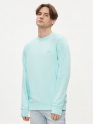 Calvin Klein Jeans Bluza Embro Badge J30J325270 Niebieski Regular Fit. Niebieskie bluzy męskie Calvin Klein Jeans, m, bez wzorów, z bawełny, bez ramiączek, bez kaptura. Za 299.99 zł.