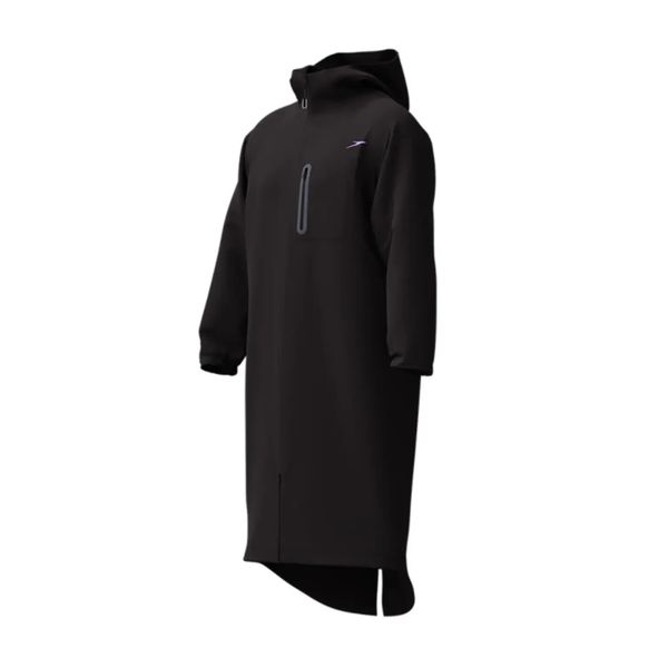 Parka Speedo Pro Vanquisher. Czarne parki męskie Speedo, l, bez wzorów, z materiału, sportowe, bez kołnierzyka, z kapturem. Za 666.50 zł.