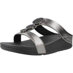 Sandały Fitflop Model Halo Bead Circle Kolor Szary. Szare sandały damskie Flip Flop, bez wzorów, z syntetyku, bez obcasa, bez zapięcia. Za 565.00 zł.