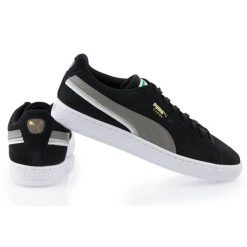 Buty do chodzenia męskie Puma Suede Triplex skórzane. Czarne buty sportowe męskie Puma, bez wzorów, bez zapięcia, trekkingowe, Puma Suede. Za 383.00 zł.