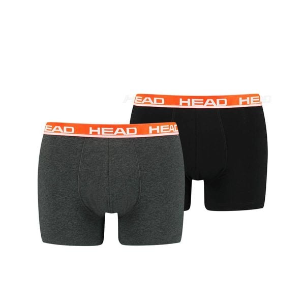 Bokserki męskie Head Basic Boxer 2 Pack. Brązowe bokserki męskie Head, bez wzorów. Za 75.00 zł.