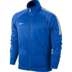Bluza do piłki nożnej męska Nike Team Club Trainer. Niebieskie bluzy męskie Nike, m, bez wzorów, sportowe, bez ramiączek, bez kaptura. Za 129.00 zł.