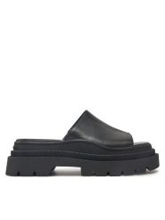 Michael Kors Klapki Kendra Lside 40R5KEFS1L Czarny. Czarne klapki damskie Michael Kors, bez wzorów, ze skóry, bez obcasa, bez zapięcia. Za 749.99 zł.