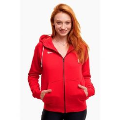 Bluza sportowa damska Nike Wmns Park 20. Białe bluzy damskie Nike, bez wzorów, sportowe, bez ramiączek, z kapturem. W wyprzedaży za 255.30 zł.