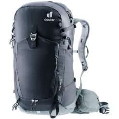 Plecak turystyczny Deuter Trail Pro Czarny. Czarne plecaki męskie Deuter, bez wzorów, sportowe. Za 729.99 zł.
