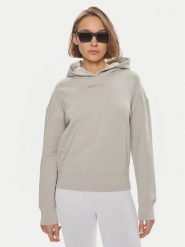 Calvin Klein Bluza Micro Logo K20K206631 Beżowy Relaxed Fit. Brązowe bluzy damskie Calvin Klein, xs, bez wzorów, z bawełny, bez ramiączek, bez kaptura. Za 399.99 zł.