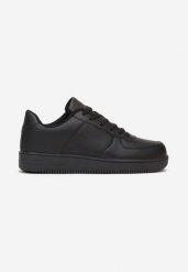 Czarne Buty Sportowe przed Kostkę ze Sznurowaniem i Przeszyciami Kenidi. Czarne buty sportowe męskie Born2be, bez wzorów, z jeansu, przed kostkę, bez zapięcia. Za 49.99 zł.