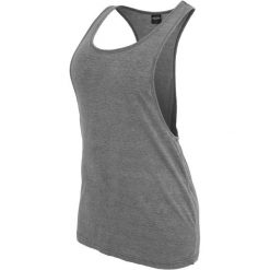 Damski tank top Urban Classic loose burnout. Szare topy damskie Urban Classics, bez wzorów, bez kołnierzyka, bez ramiączek. Za 66.00 zł.