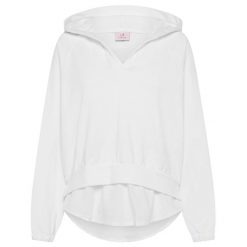 Bluza Z Kapturem Deha Parachute Trim Hoodie Damskie. Białe bluzy damskie Deha, s, bez wzorów, z bawełny, bez ramiączek, z kapturem. Za 441.99 zł.