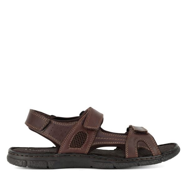 Sandały Lasocki. Brązowe sandały męskie Lasocki, bez wzorów, bez zapięcia. Za 159.99 zł.