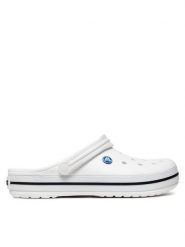 Crocs Klapki Crocband 11016 Biały. Białe klapki męskie Crocs, bez wzorów, z tworzywa sztucznego, bez zapięcia. Za 179.99 zł.
