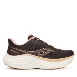 Buty do biegania Saucony. Brązowe obuwie sportowe damskie Saucony, bez wzorów, bez zapięcia, do biegania. Za 799.99 zł.
