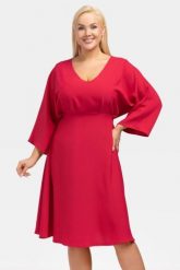 Sukienka ekskluzywna odcinana pod biustem TYCJANA malinowa promocja. Różowe sukienki damskie KARKO, na randkę, na lato, plus size, bez wzorów, z elastanu, eleganckie, bez kołnierzyka, plus size, bez ramiączek, maxi, kopertowe. Za 89.50 zł.