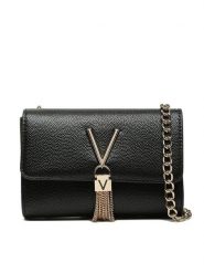 Valentino Torebka Divina VBS1R403G Czarny. Czarne torebki wizytowe damskie Valentino, bez wzorów, ze skóry, bez dodatków. Za 229.99 zł.