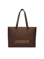 LOVE MOSCHINO Torebka JC4190PP1PKD0300 Brązowy. Brązowe shopperki damskie Love Moschino, bez wzorów, ze skóry, bez dodatków. Za 1,059.00 zł.
